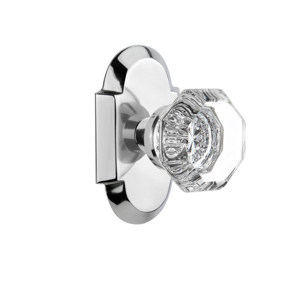Nostalgic Warehouse COTWAL Double Dummy Knob Cottage Plate with Waldorf Knob in Bright Chrome